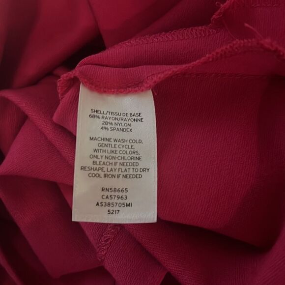 1901 Dress Hot Barbie Pink Gold Size 4 Halter Button Collar Neck Sleeveless Midi - Picture 9 of 9